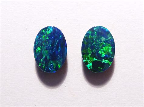 Australian Opal Doublets Love The Blues And Greens Available In