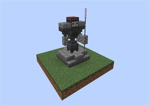 In the crafting menu, you should see a crafting area that is made up of a 3×3 crafting grid. ''Statue of Observation'' : Minecraft