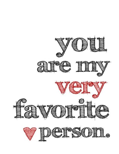 You Are My Very Favorite Person Greeting Card And Red Envelope