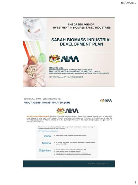 Pdf Sabah Biomass Industrial Development Plan Poic Sabah · Pdf