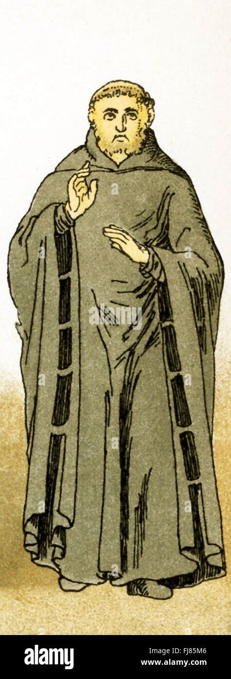 Benedictine Monk Illustration