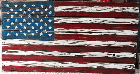 Rustic American Flag Rustic American Flag Abstract Artwork Abstract