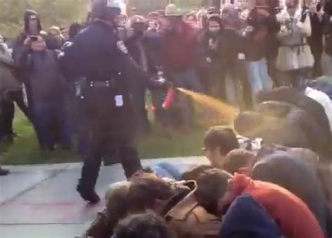 Outrage Over Police Pepper Spraying Students Cbs News
