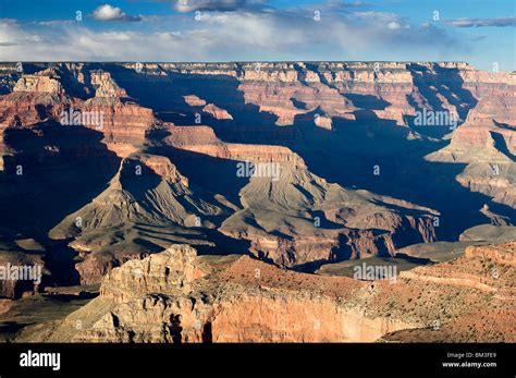 Yavapai Point Sunset Grand Canyon National Park Arizona Usa Stock