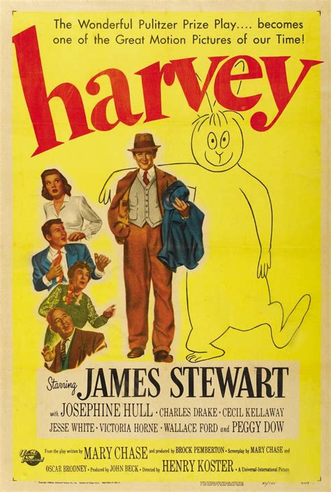 Harvey Henry Koster 1950 Harvey Movie Classic Movie Posters