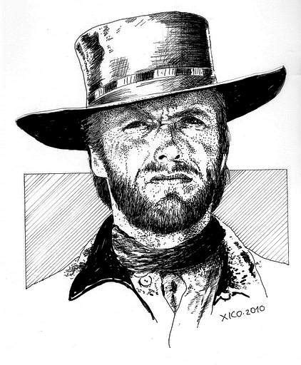 Clint Eastwood Drawing By Francisco Carlos Souza Da Silva