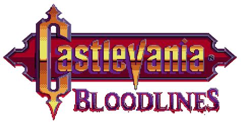 Castlevania: Bloodlines Logos - Castlevania Crypt.com