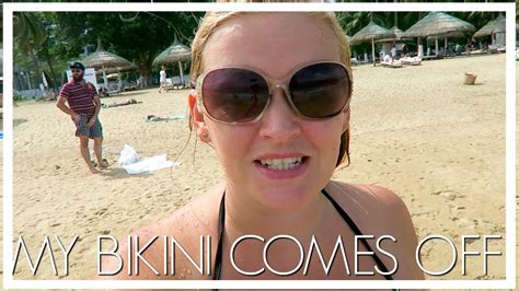 Bikini Comes Off At Nha Trang Beach Youtube