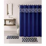 Shower Curtain Bathroom Sets Navy Liner Curtains