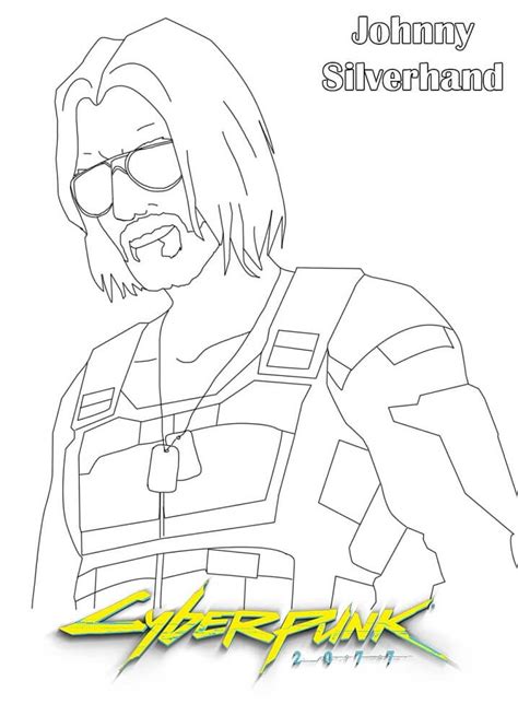 Cyberpunk 2077 Coloring Page Free Printable Coloring Pages For Kids