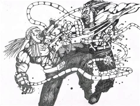 Wolverine Vs Omega Red By Yongbatusai On Deviantart