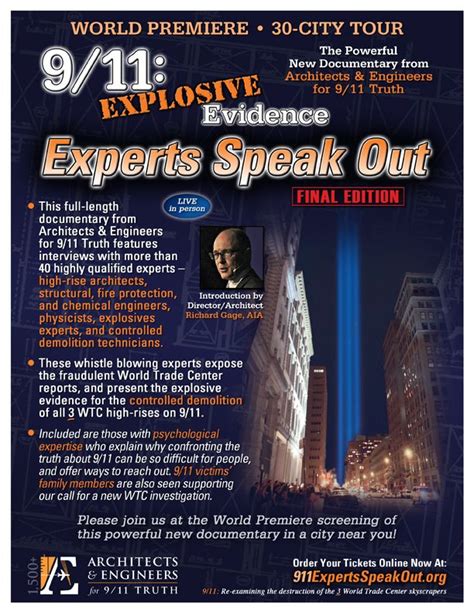 911 Explosive Evidence Experts Speak Out Documentaire 2012