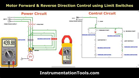 Motor Forward And Reverse Direction Control Using Limit Switches Youtube