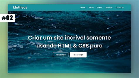 RESPONSIVO Como Criar um SITE HTML e CSS na Prática PASSO A PASSO