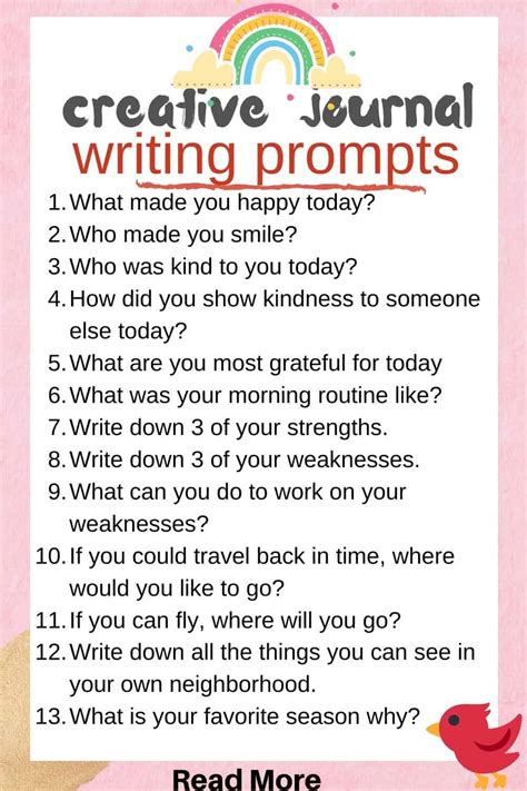 Daily Writing Prompts For Kids