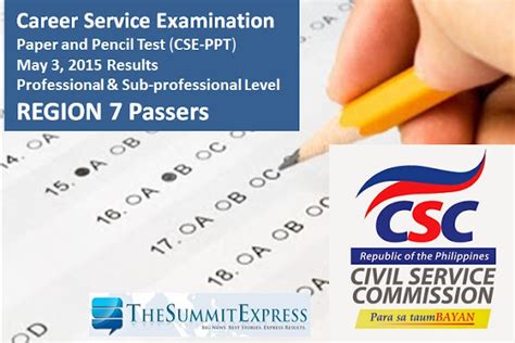 Region Passers May Civil Service Exam Results Cse Ppt