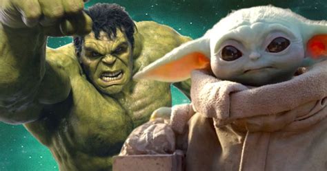 Baby Yodas Head On Hulks Body Is Incredibly Swole And Disturbing