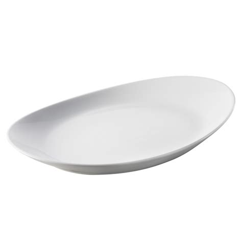 Assiette Ovale Porcelaine X Cm Essentiels