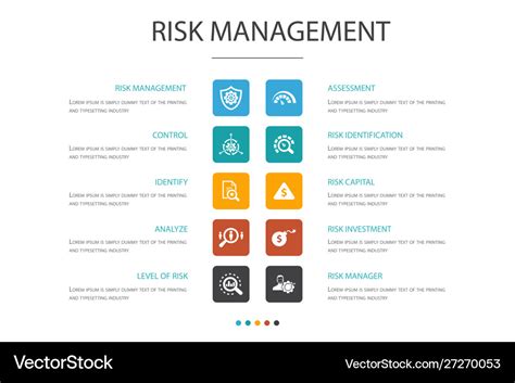 Risk Management Infographic 10 Option Concept Vector Image
