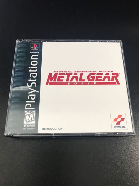 Metal Gear Solid Series Ps1 Reproduction Case Etsy
