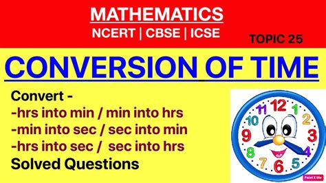 You also can convert 3600 seconds to other time units. CONVERSION OF TIME|Units Conversion Of Time(How to Convert ...