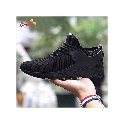 Shop Fashion Mens Flexible Casual Sports Sneakers Black Jumia Uganda