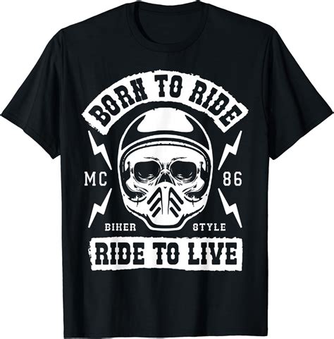 cool funny motorcycle motorbike and biker t shirt clothing