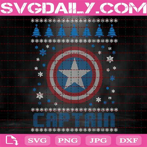 Captain America Xmas Svg Daily Free Premium Svg Files