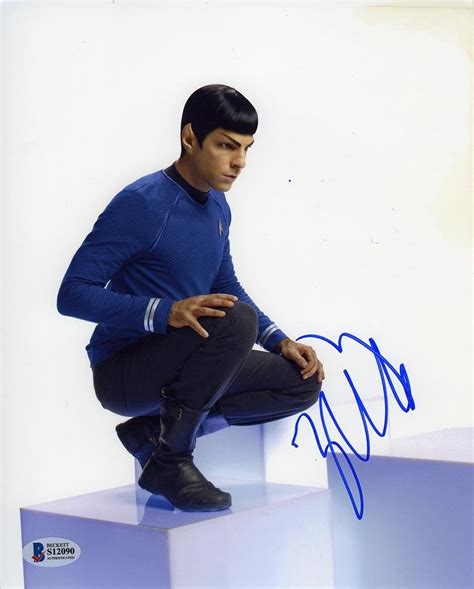 Zachary Quinto Star Trek Spock Signed 8x10 Photo Certified Authentic Bas Coa Aftal
