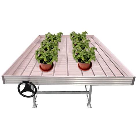 Commercial Greenhouse Rolling Benches Seedbed Wire Greenhouse Bench