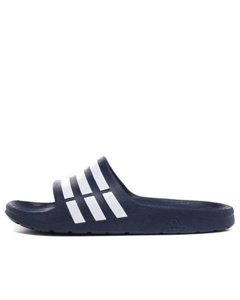 Adidas Duramo Slide Navy In Blue For Men Lyst