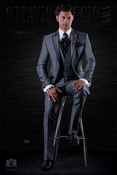 Kaufe aus einer auswahl von herrenanzügen, blazern, westen und kombinierbaren anzugjacken & anzughosen bei asos. Mode anthrazit graue Herren Anzug Ottavio Nuccio Gala 1964