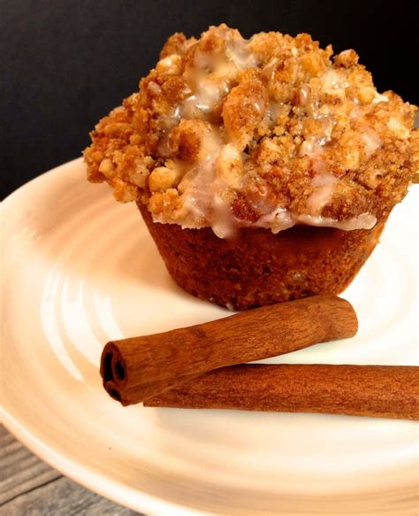 Glazed Apple Crumb Muffins Hostess At Heart