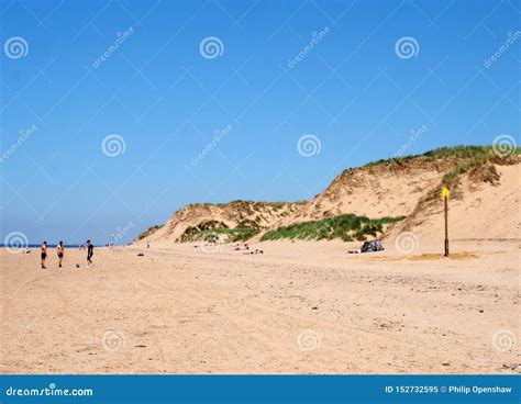 Sandy Formby Beach Near Liverpool On A Sunny Day Editorial Image