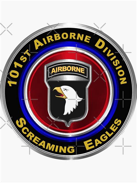 101st Airborne Division Screaming Eagles Sticker For Sale By