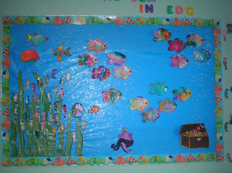 Under The Sea Bulletin Board By Debbie Krohn Library Themes Daycare