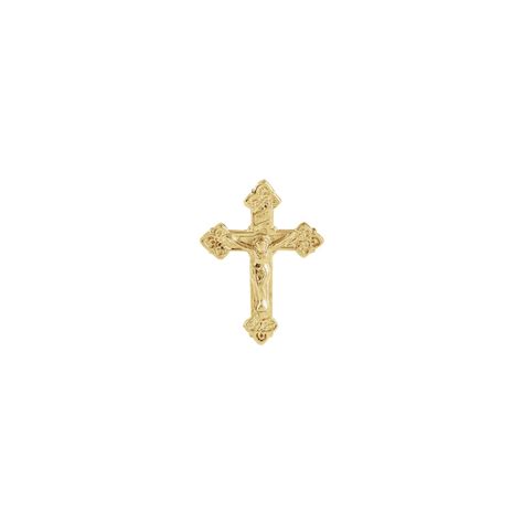 14kt Yellow Crucifix Lapel Pin 1750x13 The Catholic Company®
