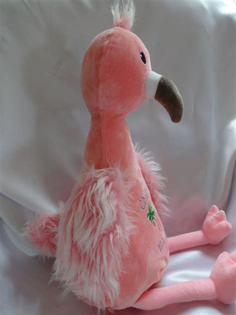 Stuffed Pink Flamingo Chill Relax Tropical Decor Palm Trees Etsy