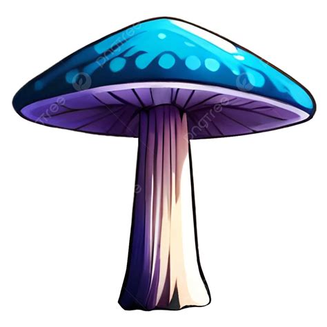 Magic Mushroom Clipart Transparent Background Blue Mushroom Mushrooms