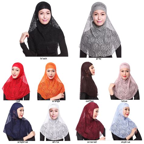 2pcs Fashion Lace Women Mantilla Traditional Catholic Chapel Veil Hijab