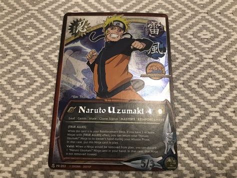 Naruto Uzumaki True Allies Promo Card Nm Naruto Ccg Values Mavin