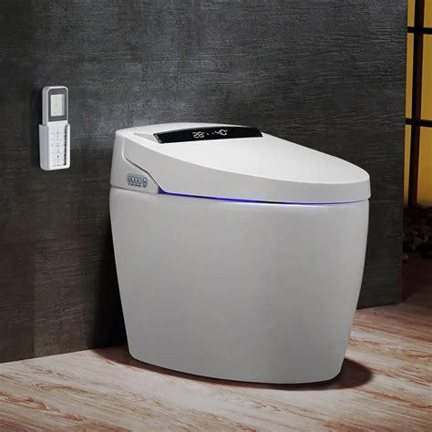 Modern Smart One Piece Elongated Automatic Toilet And Bidet With Seat