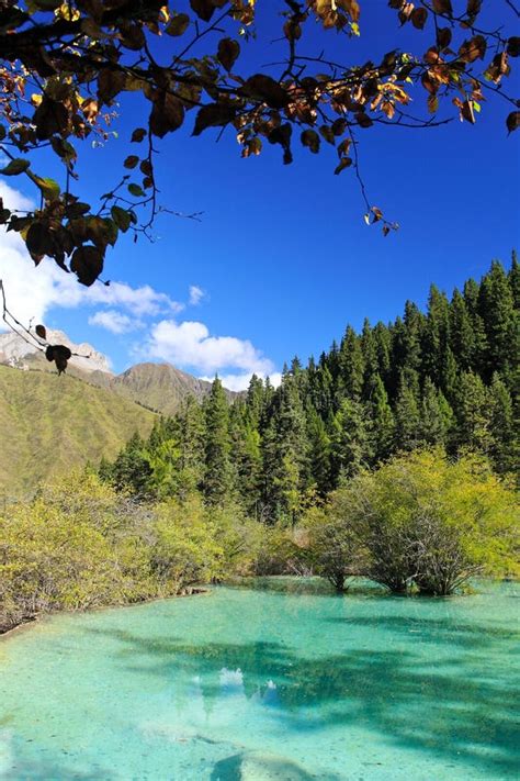 Beautiful Lake In Jiuzhai Stock Image Image Of Fall Liquid 3639059