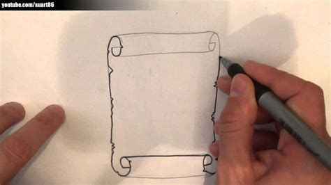 Como Dibujar Un Pergamino Antiguo Youtube
