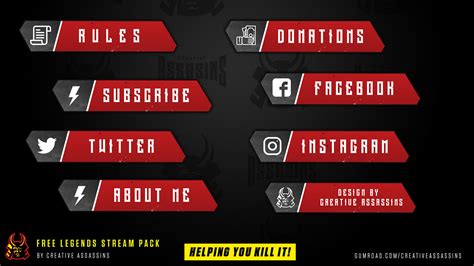 Free Apex Legends Style Stream Pack For Twitch And Mixer On Behance
