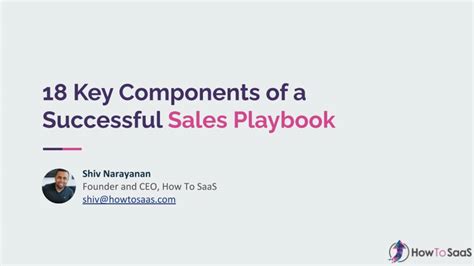 18 Key Components Of A Successful Sales Playbook