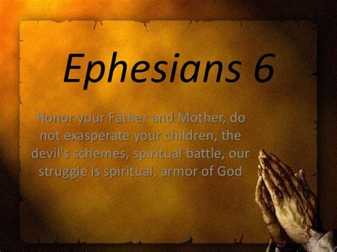 Ephesians 6 Honor Your Father And Mother Do Not Exasperate Your Chi