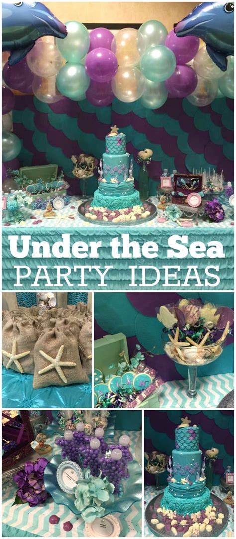 Perfect inspiration for your vbs, mermaid, or under the sea party. Under the Sea Party Ideas | Birthday party themes, Sea ...