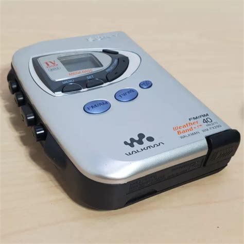 reproductor de casete radio fm am sony walkman wm fx290w banda meteorológica probado funcionando