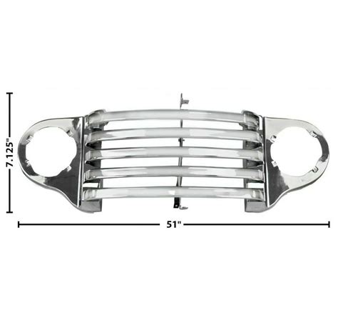 1948 50 Grille Panel All Chrome Autoware